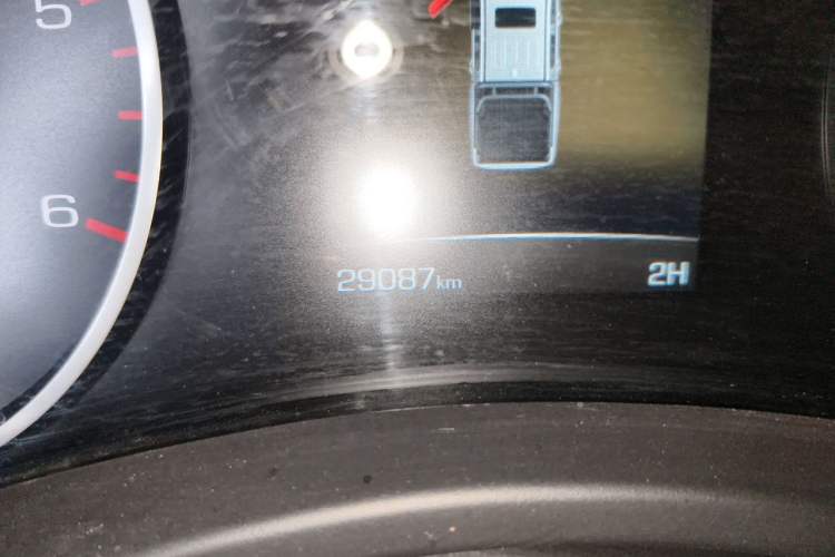 Used Great Wall Poer 2021 2.0T Commercial Version Manual Diesel 4x4 Elite Long-Box GW4D20M Odometer Close Up