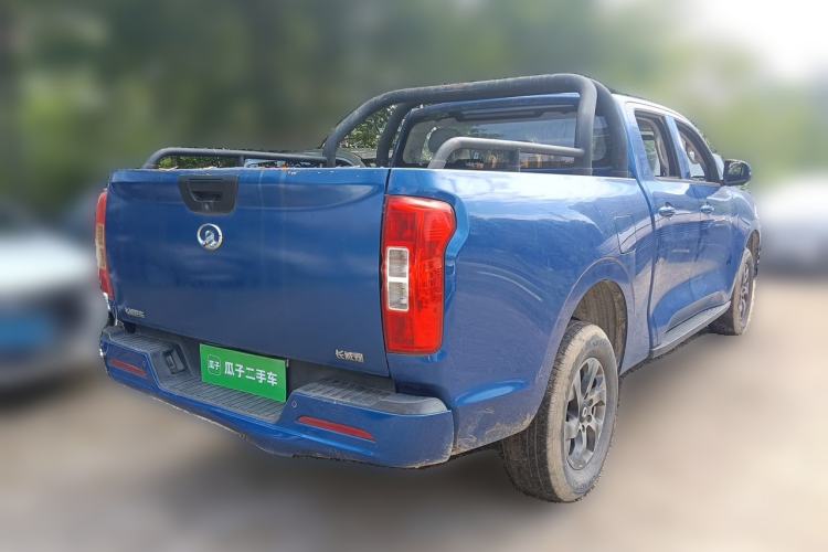 Used Great Wall Poer 2021 2.0T Commercial Version Automatic Diesel Two-Wheel Drive Elite Trim with Long Bed – GW4D20M Rear Right 45 Deg