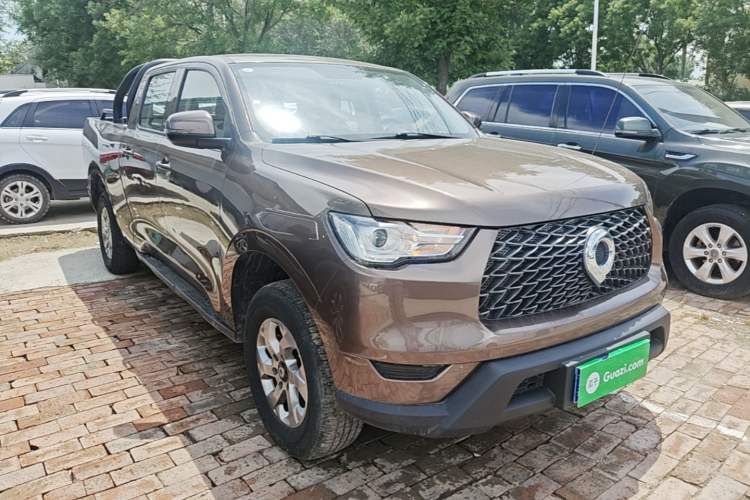 Used Great Wall Poer 2021 2.0T Commercial Version Automatic Diesel Two-Wheel Drive Elite Trim with Long Bed – GW4D20M Front Right 45 Deg