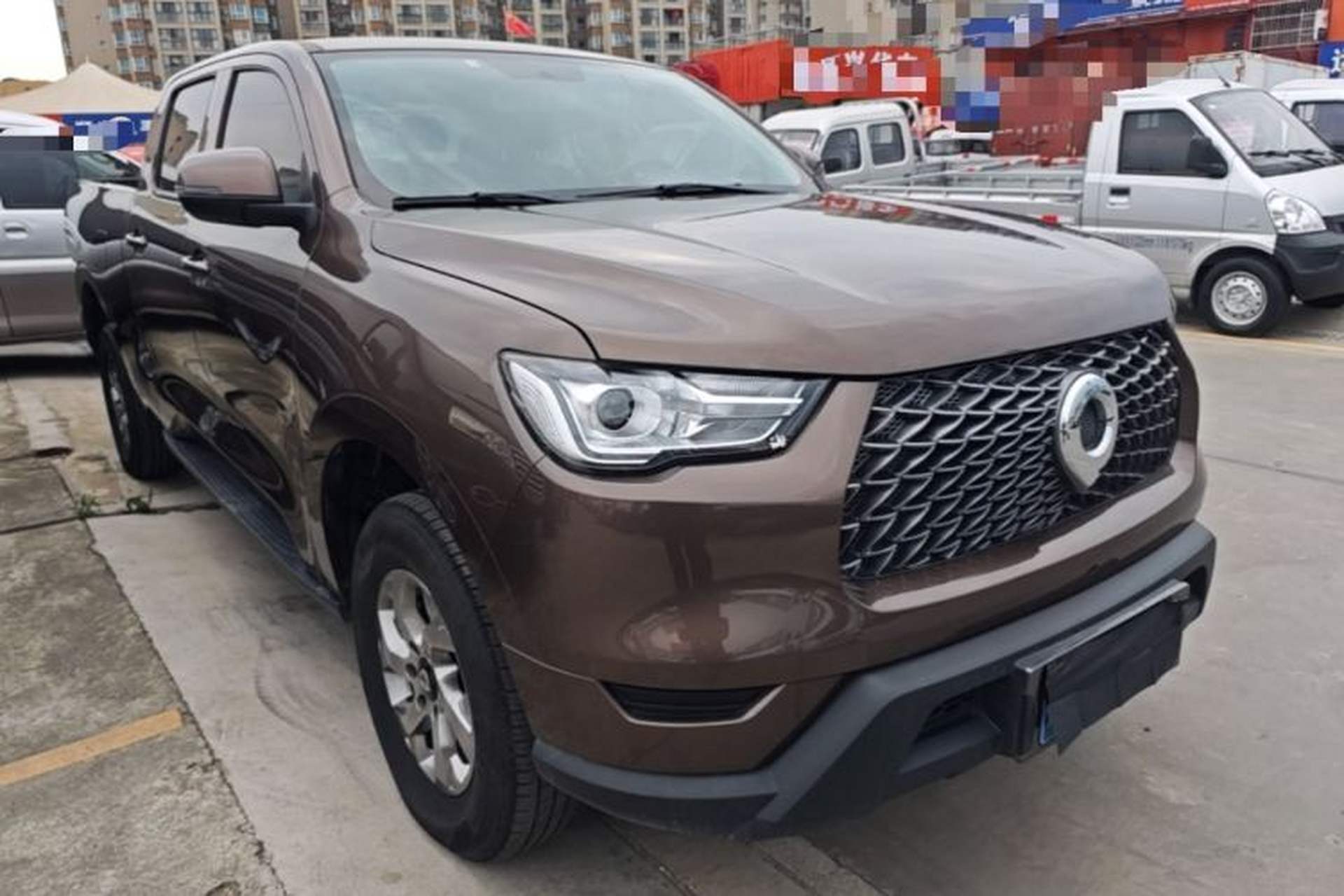 Used Great Wall Poer 2021 2.0T Commercial Version Automatic Diesel 4x4 Elite Long-Box GW4D20M Front Right 45 Deg