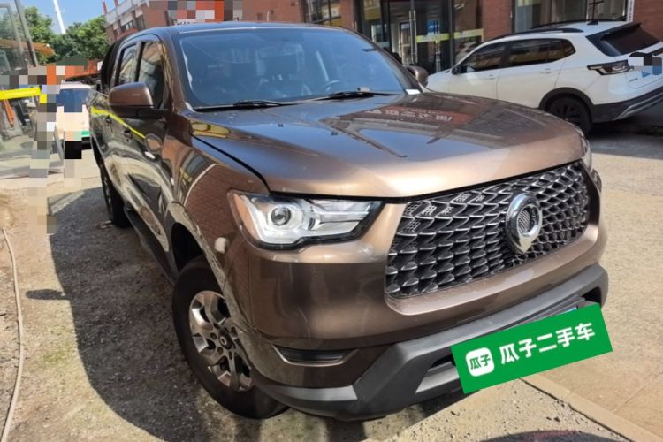 Used Great Wall Poer 2021 2.0T Commercial Version Automatic Diesel Two-Wheel Drive Elite Trim with Long Bed – GW4D20M Front Right 45 Deg