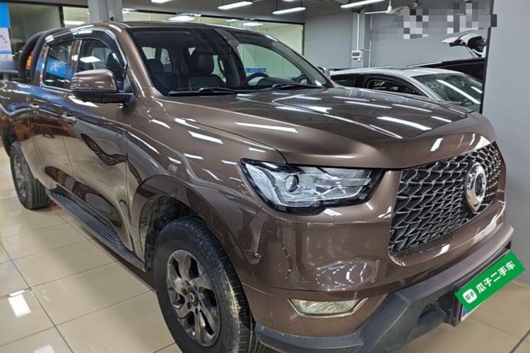 Used Great Wall Poer 2021 2.0T Commercial Version Automatic Diesel 4x4 Navigation-Ready Long-Box GW4D20M Front Right 45 Deg