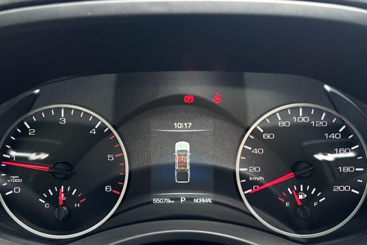 Used Great Wall Poer 2021 2.0T Commercial Version Automatic Diesel 4x4 Navigation-Ready Long-Box GW4D20M Odometer Close Up