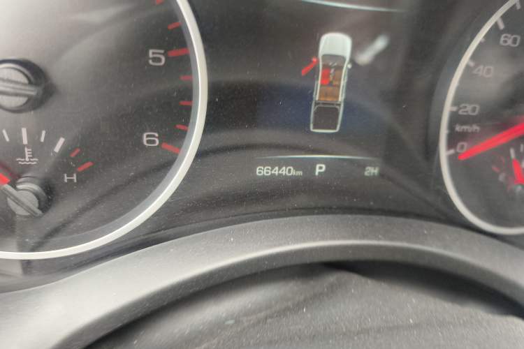 Used Great Wall Poer 2021 2.0T Commercial Version Automatic Diesel 4x4 Elite Long-Box GW4D20M Odometer Close Up
