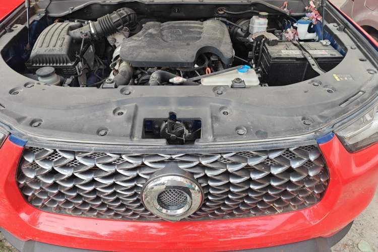 Used Great Wall Poer 2021 2.0T Commercial Version Manual Diesel Two-Wheel Drive Elite Long-Box GW4D20M Engine Bay