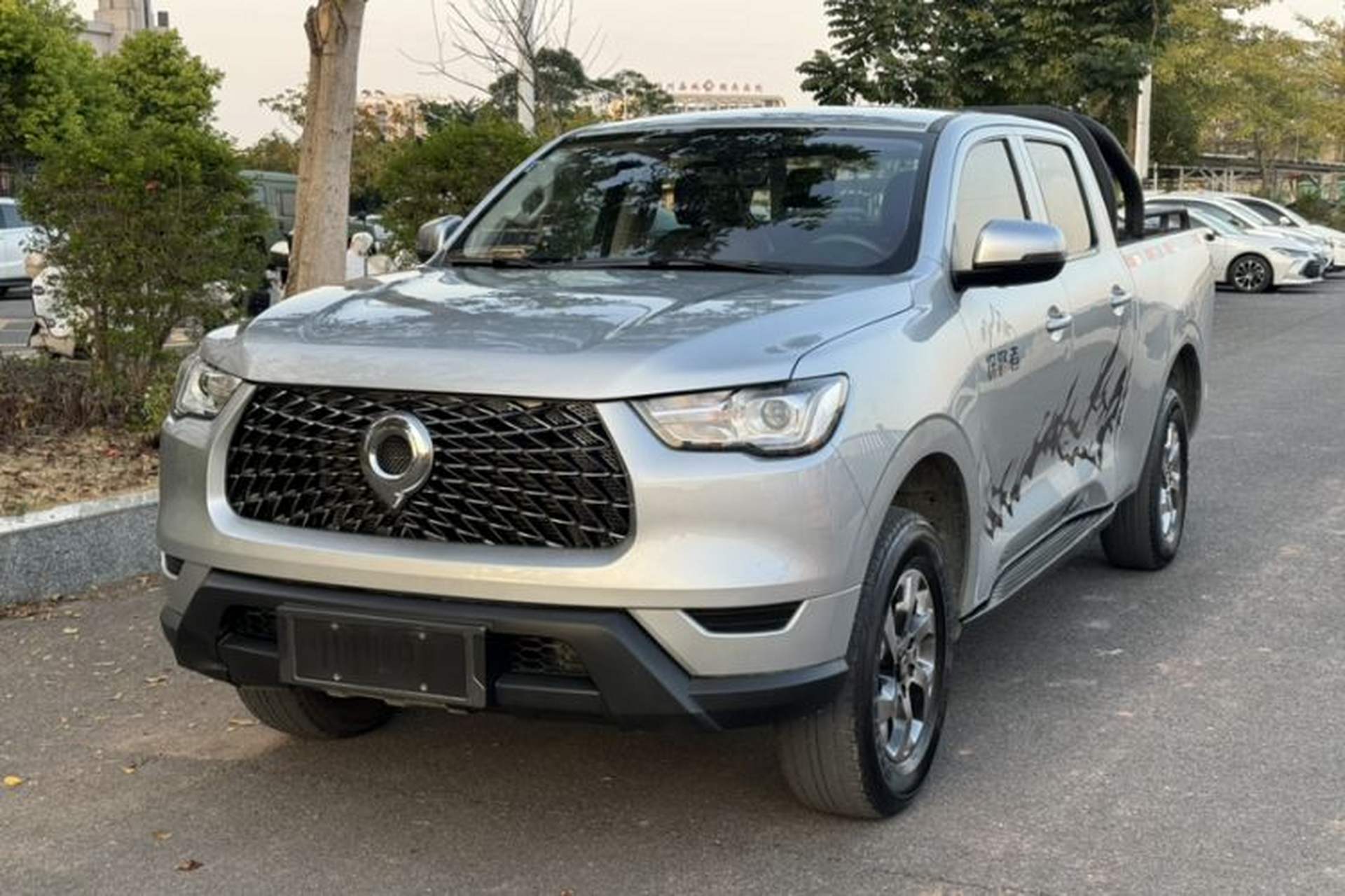 Used Great Wall Poer 2021 2.0T Commercial Version Automatic Diesel Two-Wheel Drive Elite Trim with Long Bed – GW4D20M Front Left 45 Deg