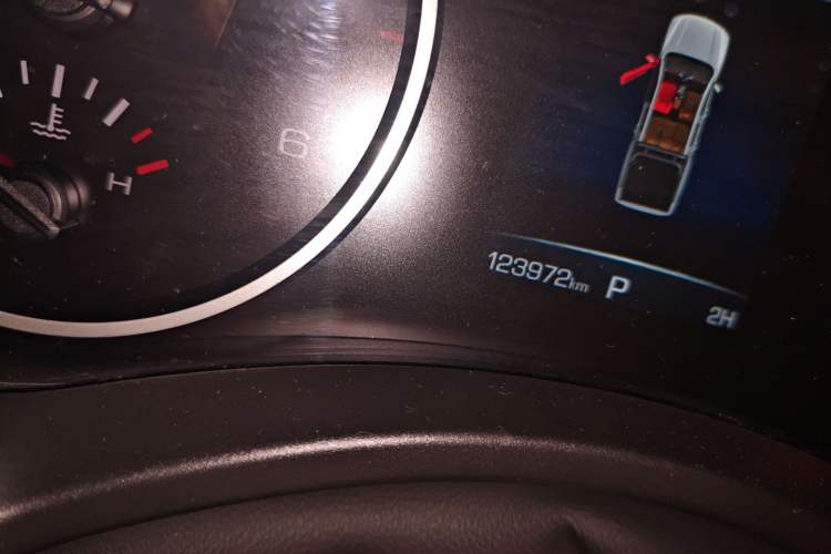 Used Great Wall Poer 2021 2.0T Commercial Version Automatic Diesel 4x4 Elite Long-Box GW4D20M Odometer Close Up