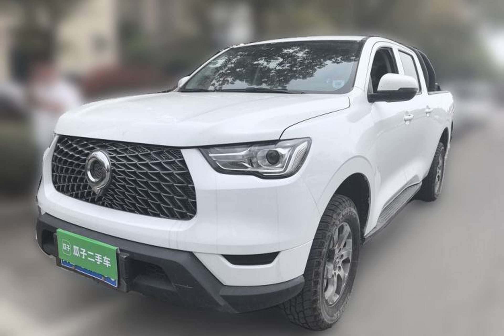 Used Great Wall Poer 2021 2.0T Commercial Version Automatic Diesel Two-Wheel Drive Elite Trim with Long Bed – GW4D20M Front Left 45 Deg