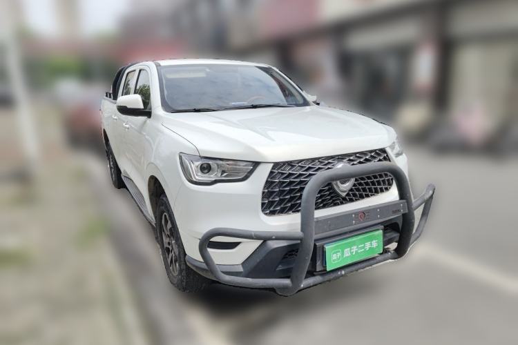 Used Great Wall Poer 2021 2.0T Commercial Version Automatic Diesel Two-Wheel Drive Elite Trim with Long Bed – GW4D20M Front Right 45 Deg