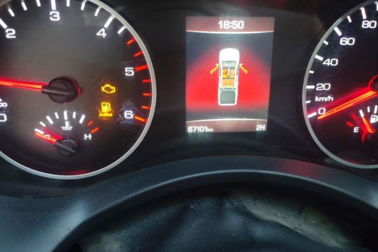 Used Great Wall Poer 2021 2.0T Commercial Version Manual Diesel 4x4 Elite Standard Box GW4D20M Odometer Close Up