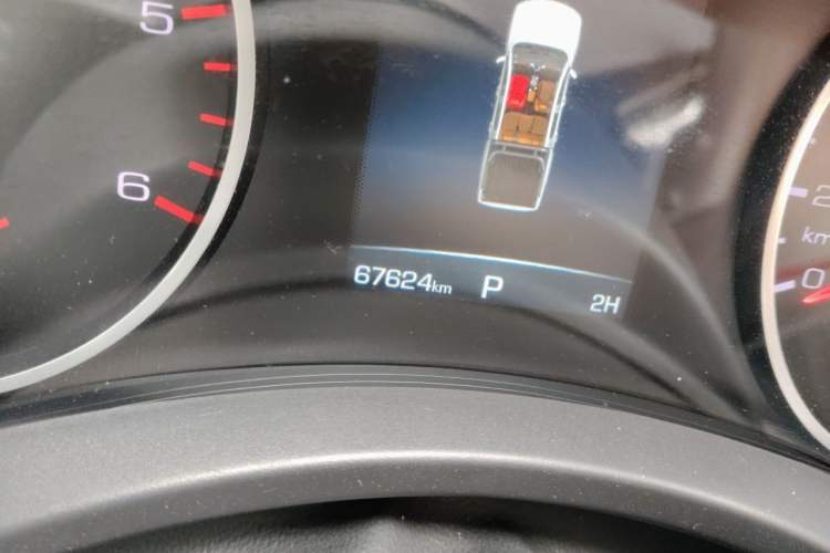 Used Great Wall Poer 2021 2.0T Commercial Version Automatic Diesel 4x4 Elite Long-Box GW4D20M Odometer Close Up