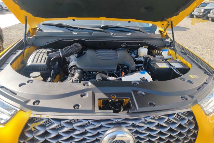 Used Great Wall Poer 2021 2.0T Commercial Version Automatic Diesel 4x4 Elite Long-Box GW4D20M Engine Bay