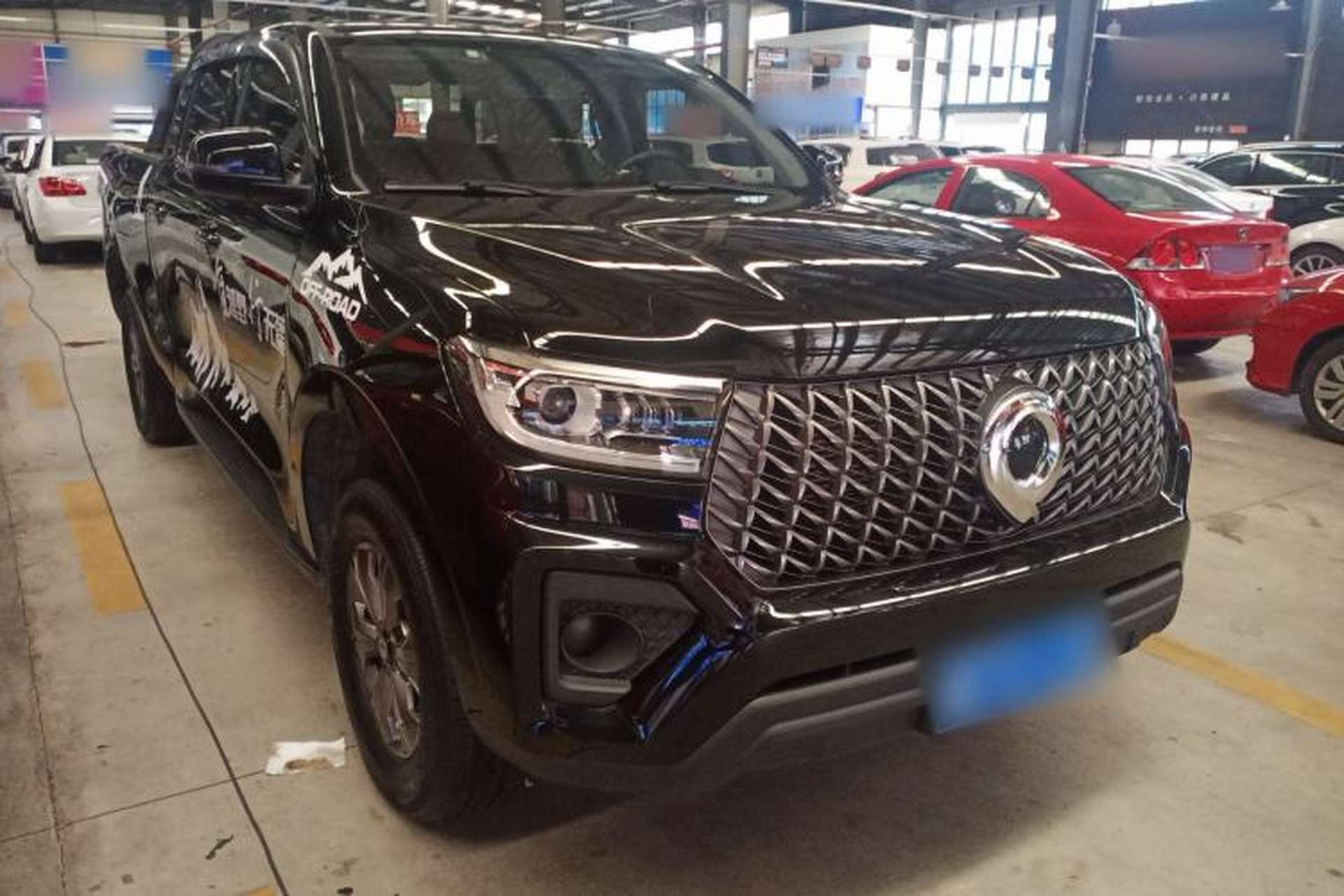 Used Great Wall Poer 2023 2.0T Commercial Version Automatic Diesel Two-Wheel Drive Elite Trim with Long Bed – GW4D20M Front Right 45 Deg