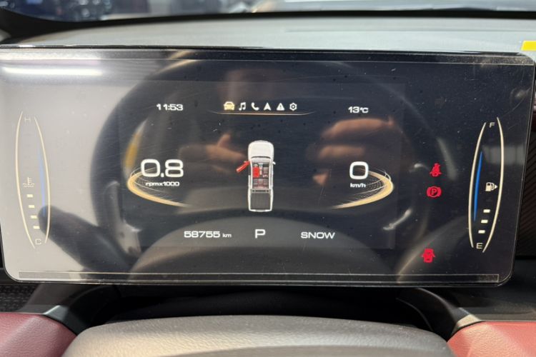 Used Great Wall Poer 2023 2.0T Off-Road Edition Automatic Diesel 4x4 Mount Everest Version Odometer Close Up