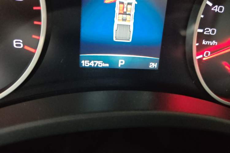 Used Great Wall Poer 2024 2.4T Commercial Version Automatic Diesel 4x4 Elite Edition Odometer Close Up