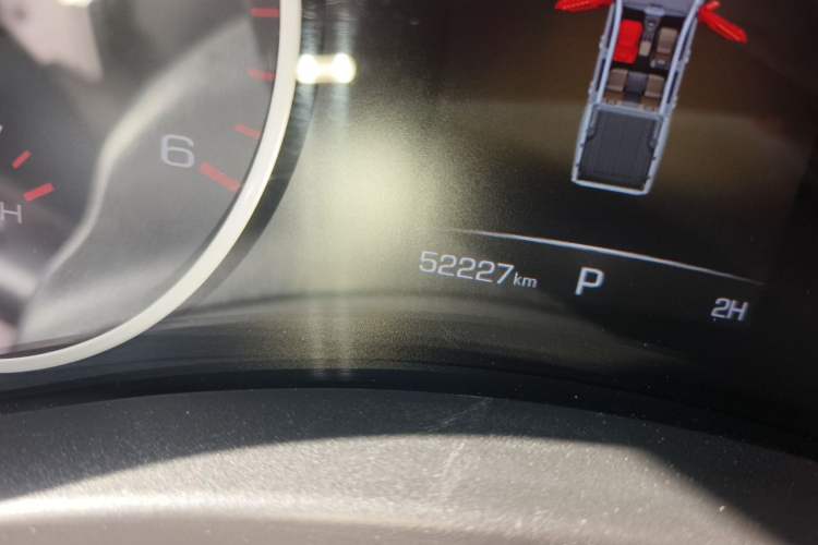Used Great Wall Poer 2024 2.4T Commercial Version Automatic Diesel 4x4 Elite Edition Odometer Close Up
