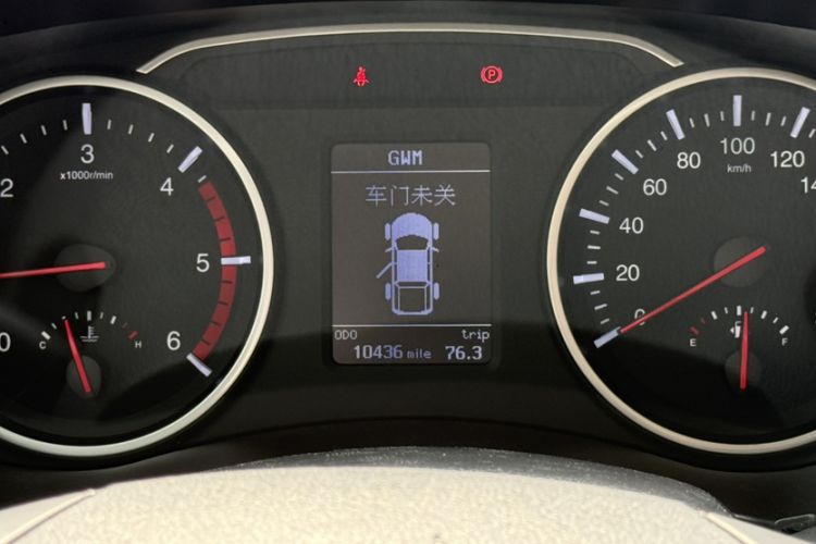 Used Great Wall Wingle 5 2021 2.0T Diesel Two-Wheel Drive Ultra-Value Big Double-Cab China VI GW4D20M Odometer Close Up
