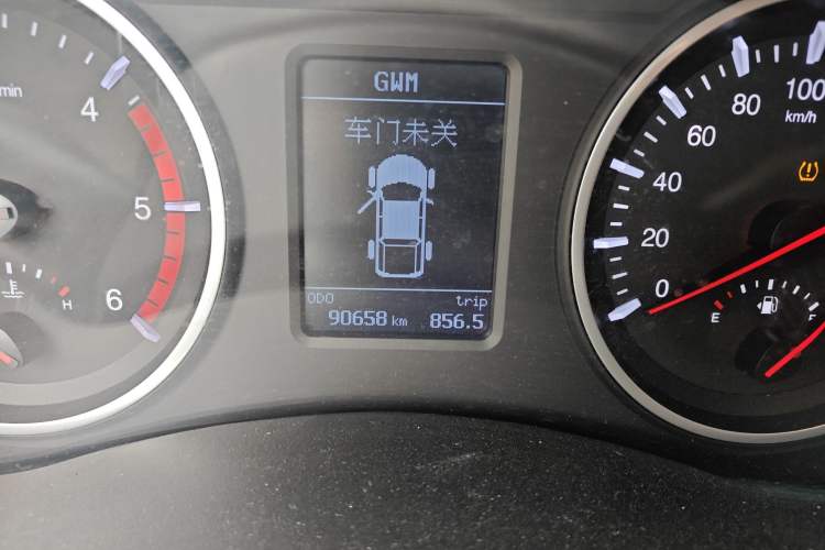 Used Great Wall Wingle 5 2017 2.0T European Version Diesel Two-Wheel Drive Elite Plus Big Double-Cab GW4D20D Odometer Close Up