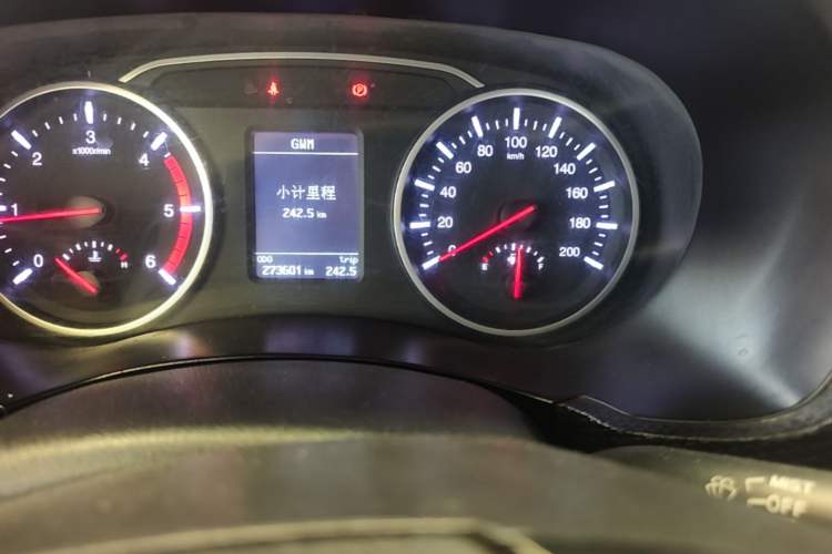 Used Great Wall Wingle 5 2017 2.0T European Version Diesel Two-Wheel Drive Advanced Large Double-Cab GW4D20E Odometer Close Up