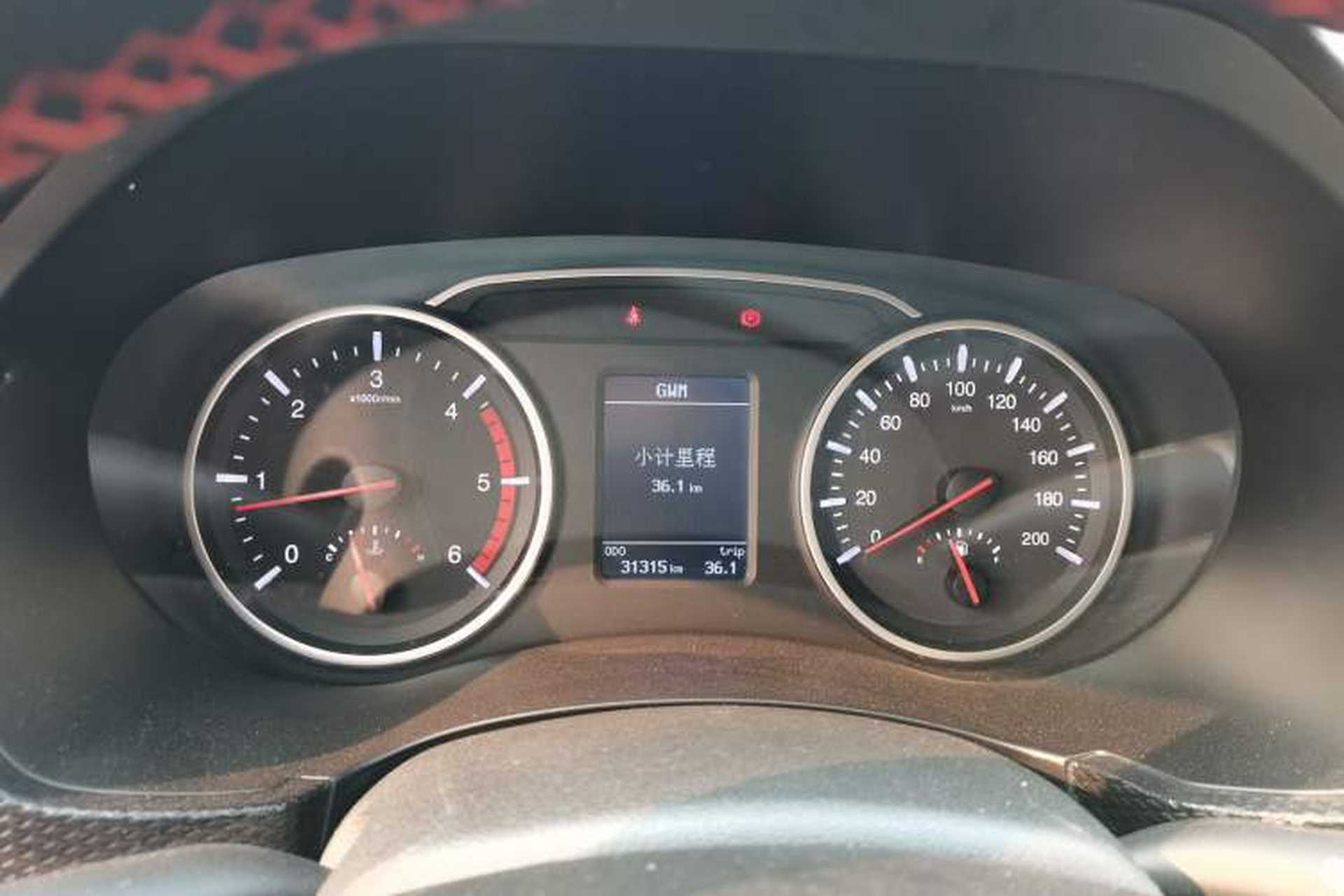 Used Great Wall Wingle 5 2020 2.0T Diesel 4x4 Elite Version Big Double Cab China VI Emission Standard GW4D20M Instrument Cluster