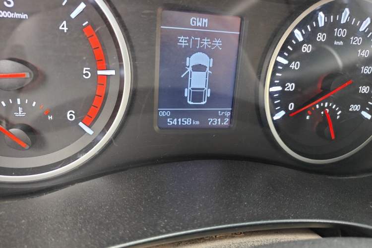Used Great Wall Wingle 5 2020 2.0T Diesel Two-Wheel-Drive Elite Version Big Double Cab China VI Standard GW4D20M Odometer Close Up