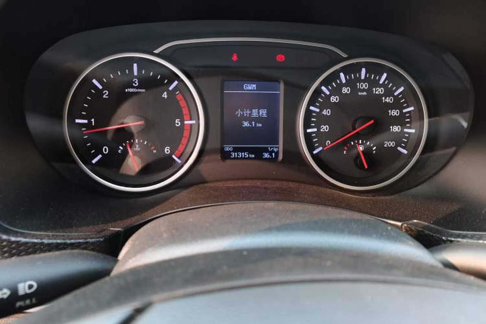 Used Great Wall Wingle 5 2020 2.0T Diesel 4x4 Elite Version Big Double Cab China VI Emission Standard GW4D20M Odometer Close Up