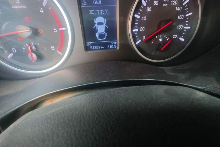 Used Great Wall Wingle 5 2020 2.0T Diesel Two-Wheel-Drive Elite Version Big Double Cab China VI Standard GW4D20M Odometer Close Up