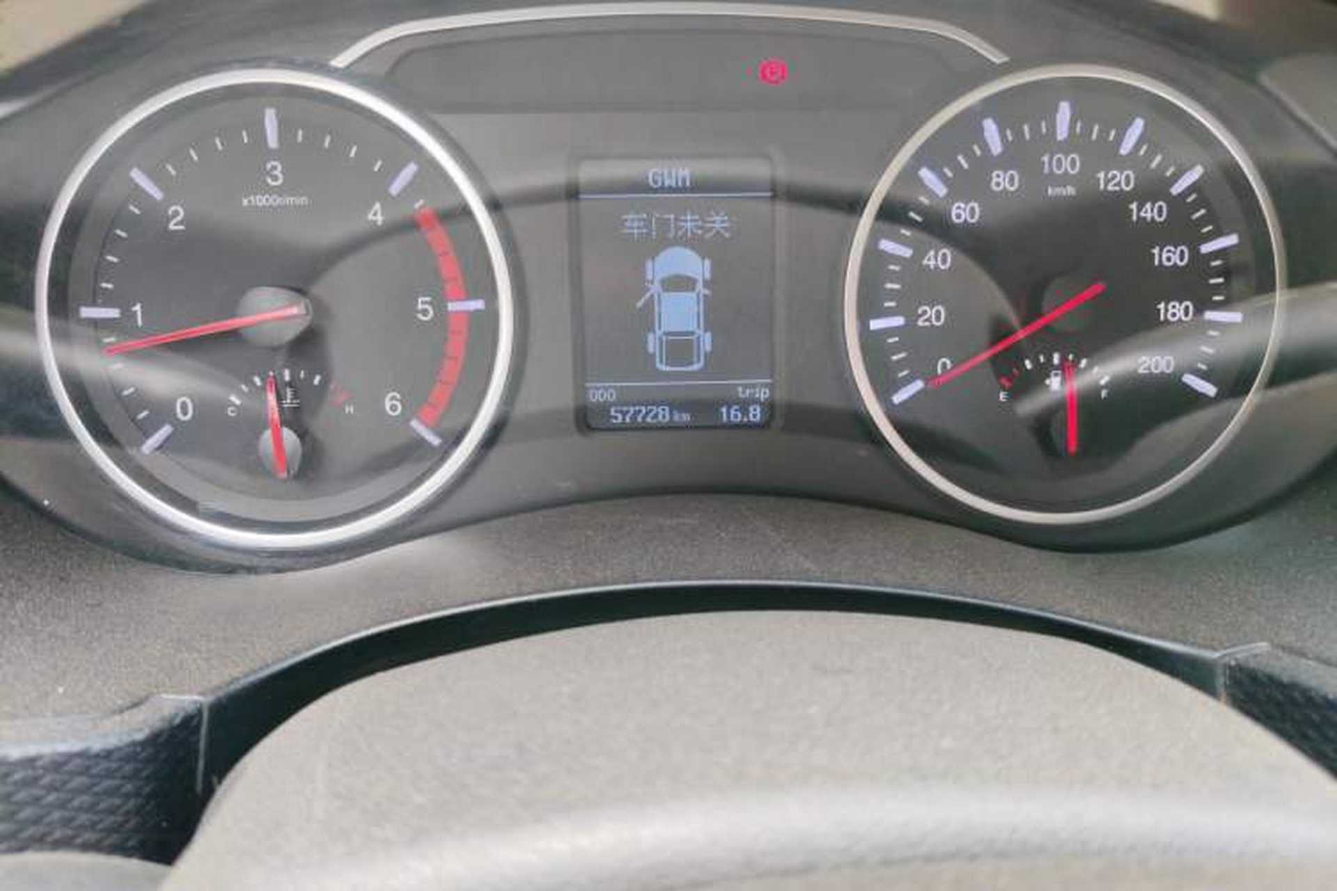 Used Great Wall Wingle 5 2020 2.0T Diesel Two-Wheel-Drive Elite Version Big Double Cab China VI Standard GW4D20M Odometer Close Up
