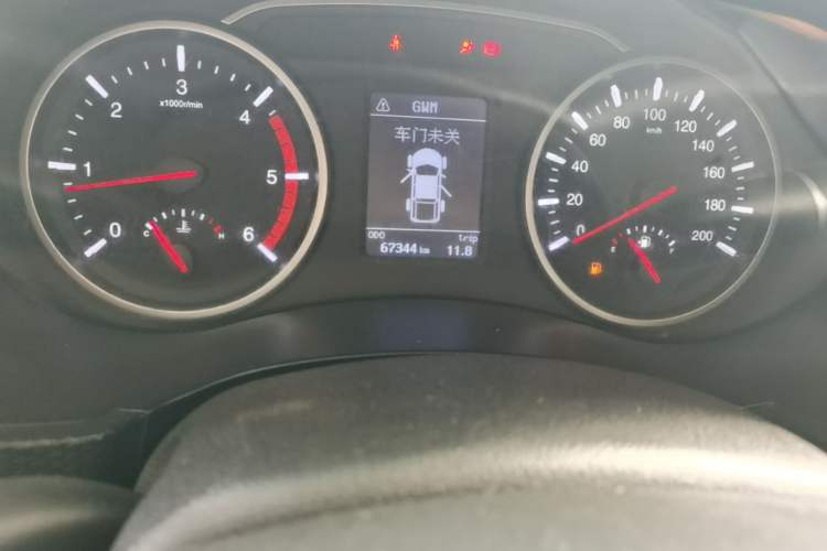 Used Great Wall Wingle 5 2021 2.0T Diesel Two-Wheel Drive Elite Version Big Double Cab China VI Standard GW4D20M Odometer Close Up