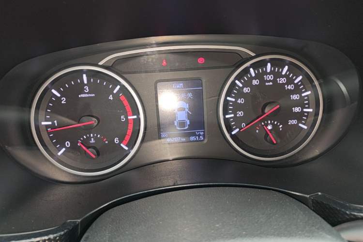 Used Great Wall Wingle 5 2021 2.0T Diesel 4x4 Elite Version Big Double Cab China VI Standard GW4D20M Instrument Cluster