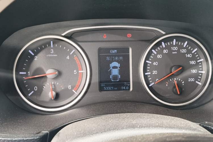 Used Great Wall Wingle 5 2021 2.0T Diesel Two-Wheel Drive Elite Version Big Double Cab China VI Standard GW4D20M Instrument Cluster