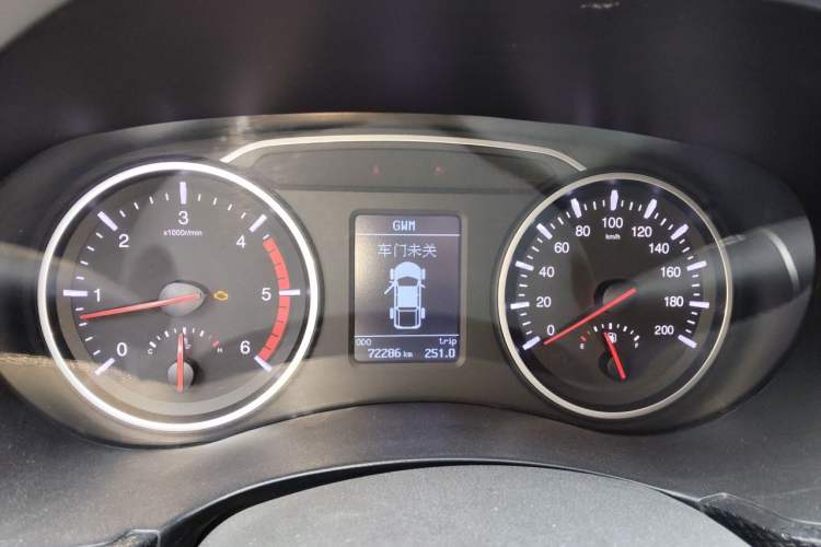 Used Great Wall Wingle 5 2021 2.0T Diesel Two-Wheel Drive Elite Version Big Double Cab China VI Standard GW4D20M Instrument Cluster