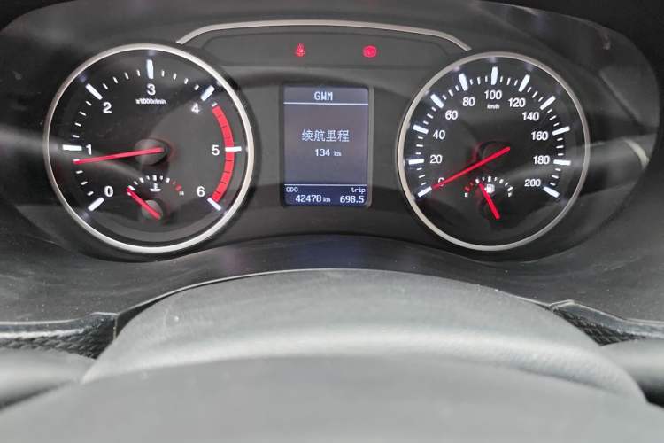 Used Great Wall Wingle 5 2021 2.0T Diesel 4x4 Elite Edition Flatbed Cargo Box China VI Standard GW4D20M Odometer Close Up