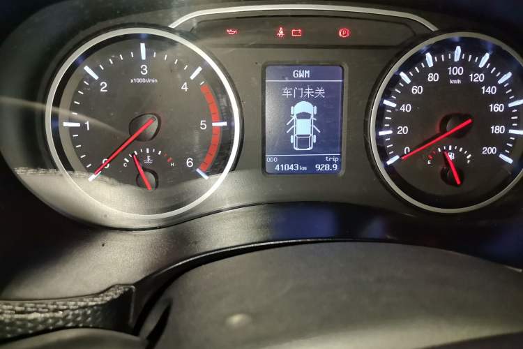 Used Great Wall Wingle 5 2021 2.0T Diesel Two-Wheel Drive Elite Version Big Double Cab China VI Standard GW4D20M Odometer Close Up
