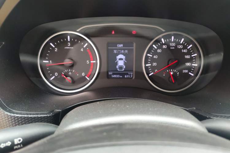 Used Great Wall Wingle 5 2021 2.0T Diesel Two-Wheel Drive Elite Version Big Double Cab China VI Standard GW4D20M Odometer Close Up