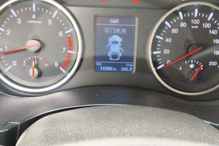 Used Great Wall Wingle 5 2021 2.4L Gasoline Two-Wheel-Drive Entry-Level Long Cargo Bed China VI Emission Standard 4K22D4M Odometer Close Up