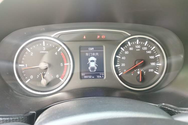Used Great Wall Wingle 5 2021 2.0T Diesel Two-Wheel Drive Elite Version Big Double Cab China VI Standard GW4D20M Instrument Cluster