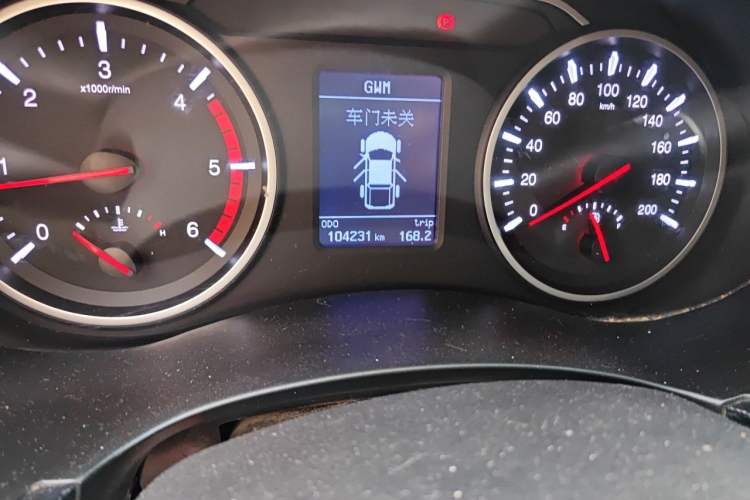 Used Great Wall Wingle 5 2021 2.0T Diesel Two-Wheel Drive Ultra-Value Big Double-Cab China VI GW4D20M Odometer Close Up