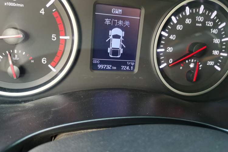 Used Great Wall Wingle 5 2021 2.0T Diesel Two-Wheel Drive Elite Version Big Double Cab China VI Standard GW4D20M Odometer Close Up