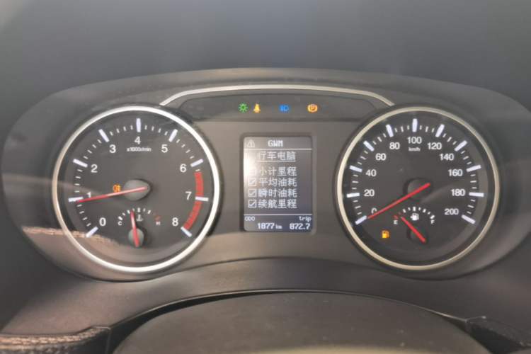 Used Great Wall Wingle 5 2023 "Ganfan" Version 1.5T Gasoline Two-Wheel-Drive Advanced Trim with Long Cargo Bed Instrument Cluster