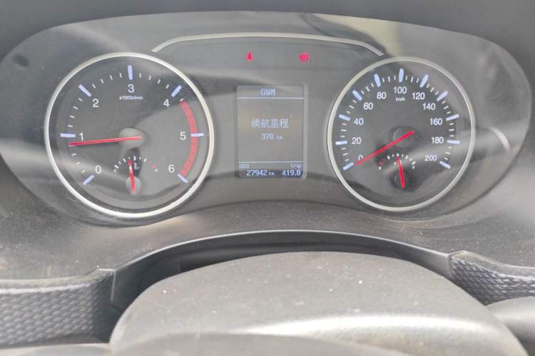 Used Great Wall Wingle 5 2023 2.0T Diesel Two-Wheel Drive Advanced Big Double Odometer Close Up