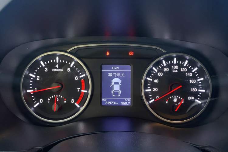 Used Great Wall Wingle 5 2023 2.4L Gasoline 4x4 Entry-Level Big Double Odometer Close Up