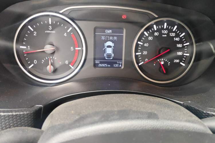 Used Great Wall Wingle 5 2023 2.0T Diesel Two-Wheel Drive Advanced Big Double Odometer Close Up