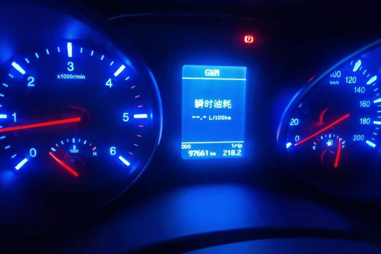 Used Great Wall Wingle 6 2014 2.0T Two-Wheel Drive Navigation Version 4D20B Odometer Close Up