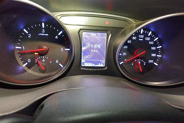 Used Great Wall Wingle 6 2014 2.0T Two-Wheel Drive Elite Version 4D20B Odometer Close Up