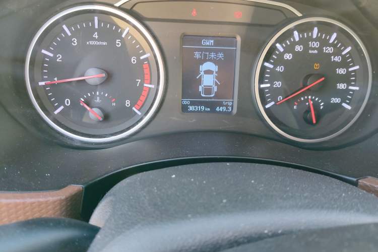 Used Great Wall Wingle 6 2017 2.4L Gasoline 4x4 Navigation Model 4G69 Odometer Close Up