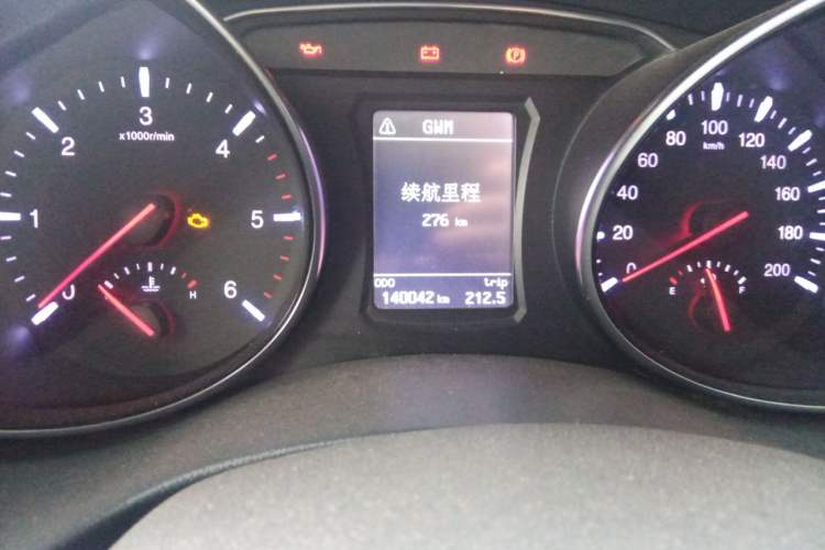 Used Great Wall Wingle 6 2017 2.0T Diesel Two-Wheel Drive Elite Version 4D20B Odometer Close Up