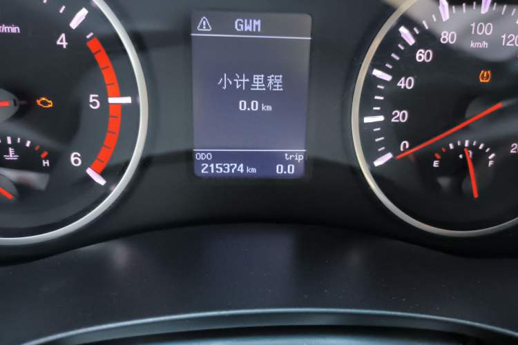 Used Great Wall Wingle 6 2017 2.0T Diesel 4x4 Elite Version 4D20D Odometer Close Up