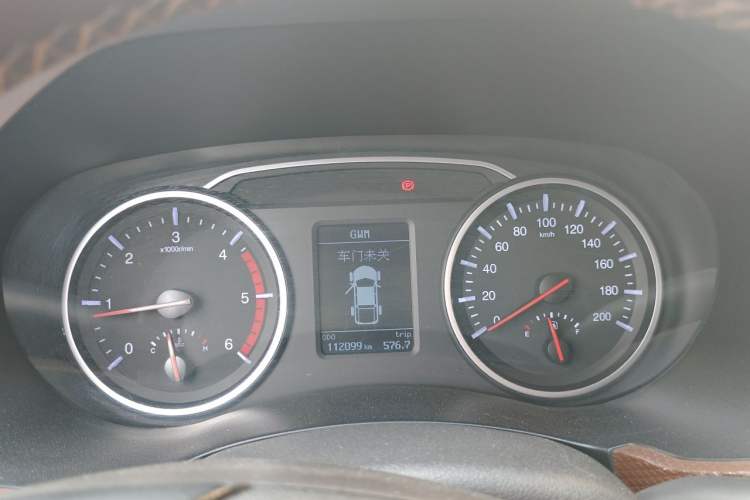 Used Great Wall Wingle 6 2017 2.0T Diesel Two-Wheel Drive Elite Version 4D20B Odometer Close Up