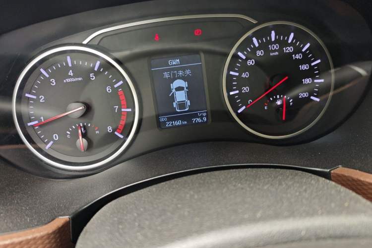 Used Great Wall Wingle 6 2017 2.4L Gasoline Two-Wheel Drive Elite Version 4G69 Odometer Close Up
